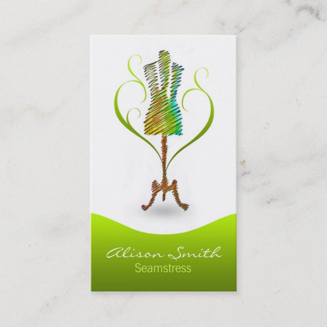 Seamstress business card visitenkarte (Vorderseite)