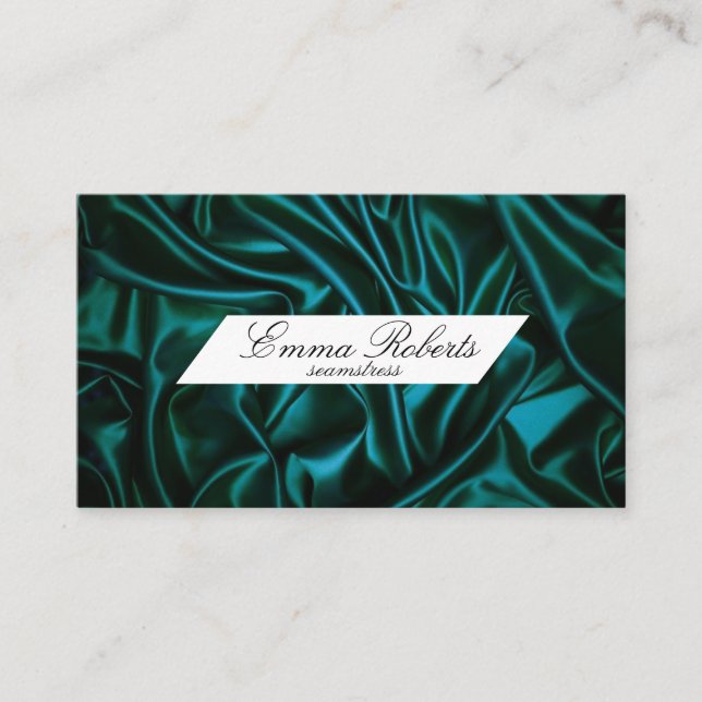Seamstress Castleton Green Cloud Business Card Visitenkarte (Vorderseite)