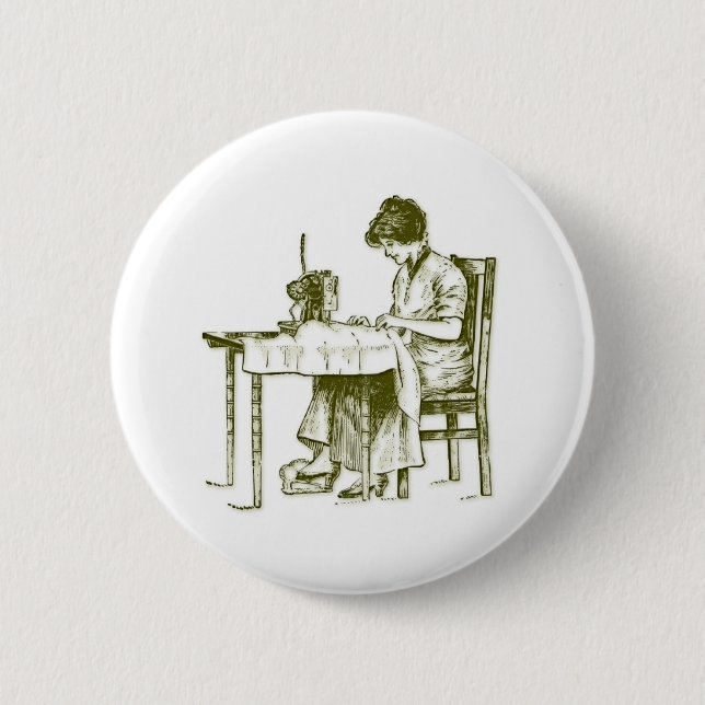 Seamstress-Design Button (Vorderseite)