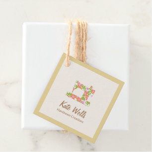 Seamstress Floral Nähmaschine Liebesmarken Geschenkanhänger