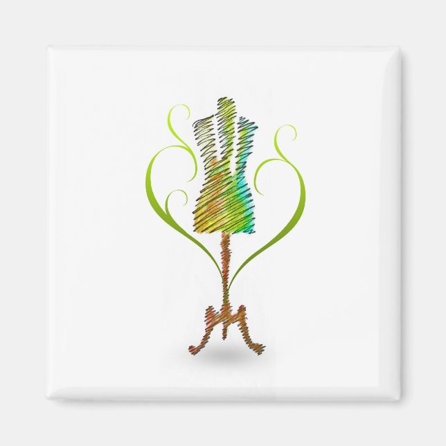 Seamstress mannequin/Dressmaker Mannequin Magnet (Vorne)