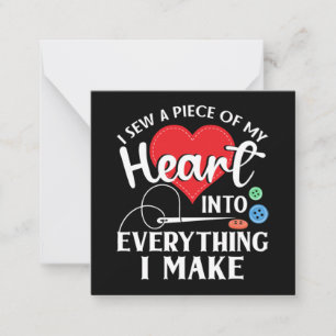 Seamstress Quilting Knitting Mitteilungskarte