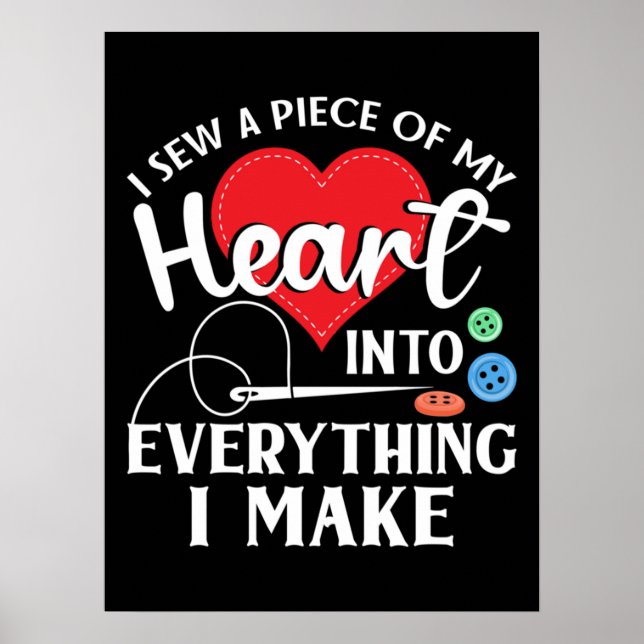 Seamstress Quilting Knitting Poster (Vorne)