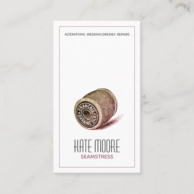 Seamstress Schneider Thread Visitenkarte (Vorderseite)