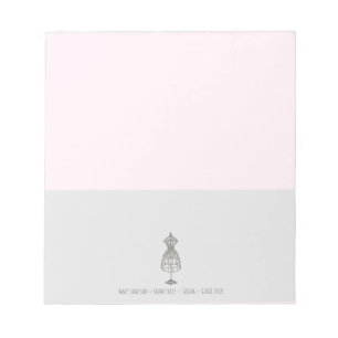 Seamstress Schneider Vintage Kleidung Form Busines Notizblock