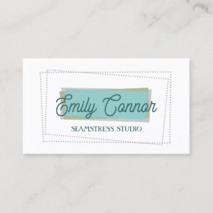 Seamstress Studio Graphic Design Business Card Visitenkarte