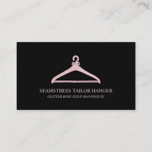 Seamstress Tailor Hanger Visitenkarte