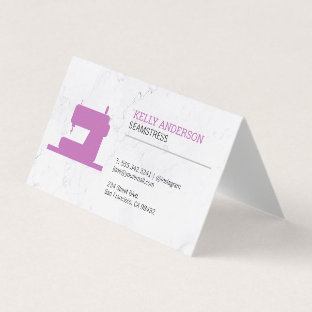 Seamstress | Wardrobe Designer Visitenkarten (Vorderseite)