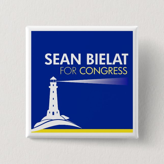 Sean Bielat für Kongress-Knopf Button (Vorderseite)