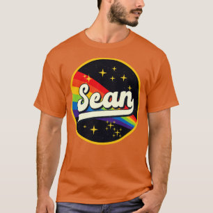 Sean Regenbogen im Weltraum im Vintage-Stil T-Shirt