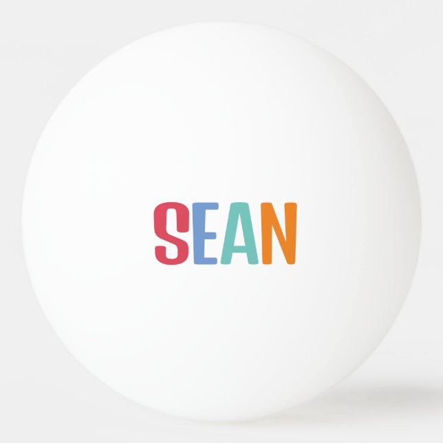 Sean Tischtennisball (Vorderseite)