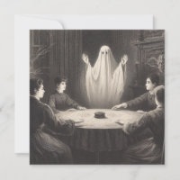 Seance mit Ghost erscheint antike Illustration