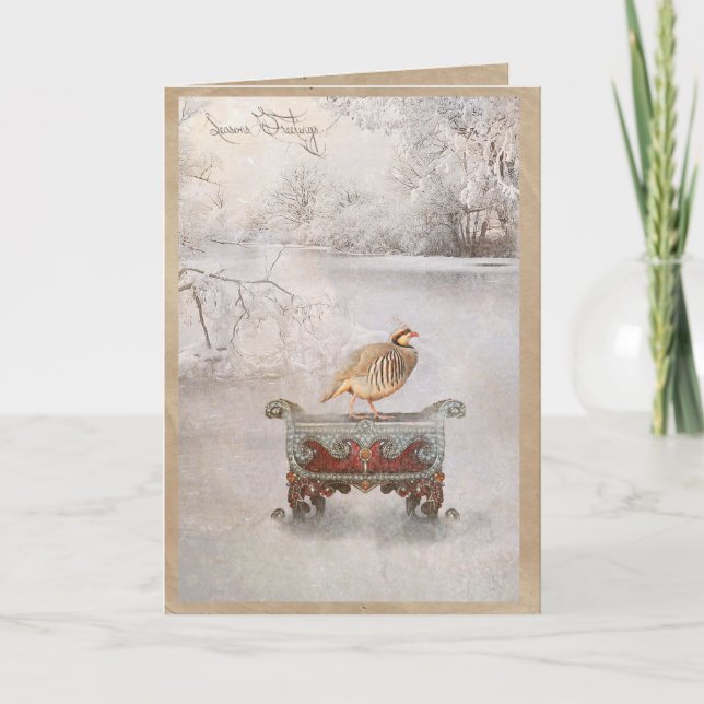 Seaons Grüße Feiertagskarte (Vorderseite)