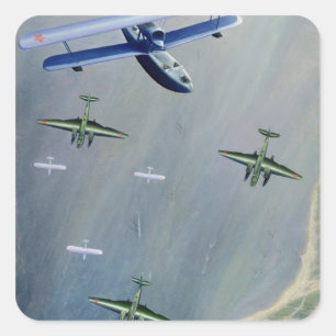 Seaplanes, 1933 quadratischer aufkleber