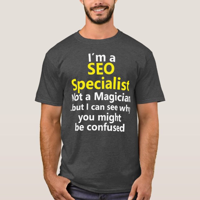 Search Motor SEO Specialist Online Digital T-Shirt (Vorderseite)
