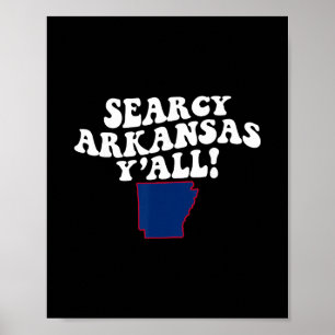 Searcy Arkansas Y'all Ar Südlicher Akzent Urlaub Poster