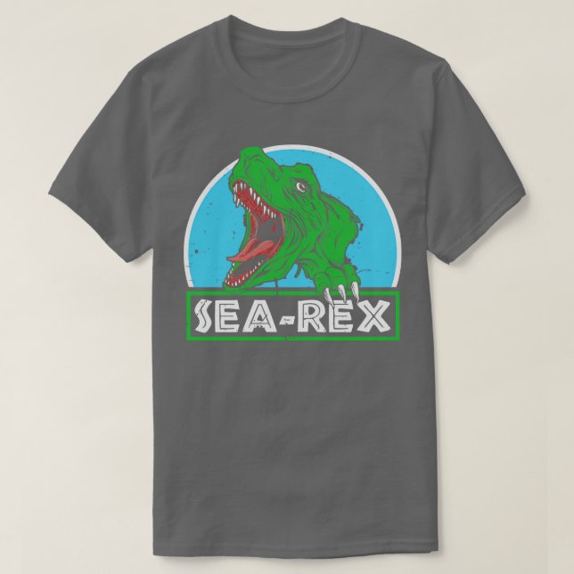 SeaRex Mosasaurus Dinosaur T-Shirt (Design vorne)