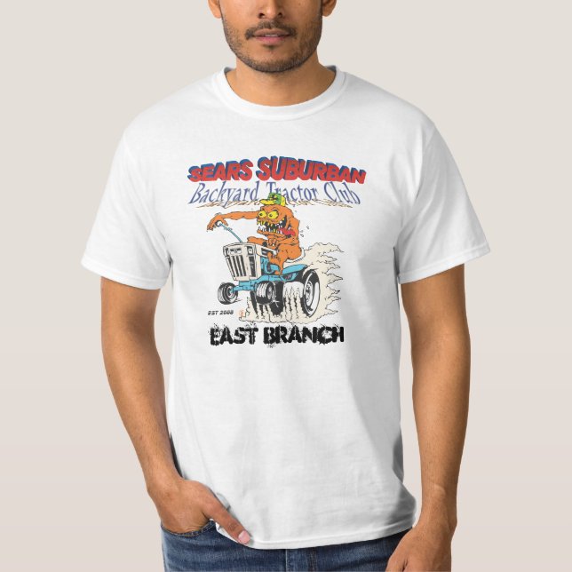 Sears Suburban Backyard Tractor Club East Branch T-Shirt (Vorderseite)