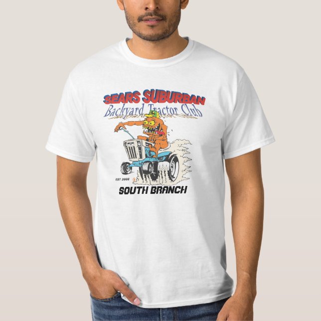 Sears Suburban Backyard Tractor Club South Branch T-Shirt (Vorderseite)