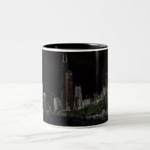 Sears- Towerneon-Tasse Zweifarbige Tasse
