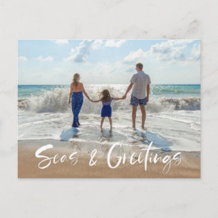 Seas & Greeting Family Florida Beach Foto Feiertagspostkarte