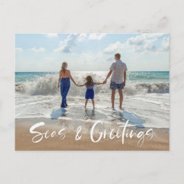 Seas & Greeting Family Florida Beach Foto Feiertagspostkarte