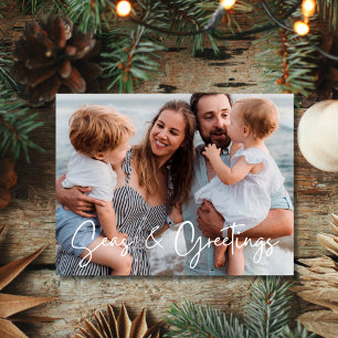 Seas & Greeting Family Florida Beach Foto Feiertagspostkarte