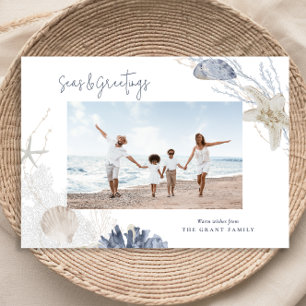 Seas & Greetings Coastal Holiday Foto Card Feiertagskarte