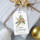 Seas N Greetings Christmas Beach Starfish Geschenkanhänger<br><div class="desc">Fügen Sie Ihre Touch in die Geschenkverpackung mit den köstlichen Geschenktipps "Seas n’ Greetings" ein,  die mit einem Seesternfisch in Aquarellfarbe mit heiligen Blätter,  Beeren und Kiefernspießen sowie mit einer modernen Handschrift dekoriert sind.</div>
