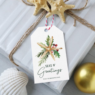 Seas N Greetings Christmas Beach Starfish Geschenkanhänger