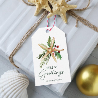 Seas N Greetings Christmas Beach Starfish Geschenkanhänger