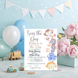 Seas the Day Baby Shower Invitation  Einladung