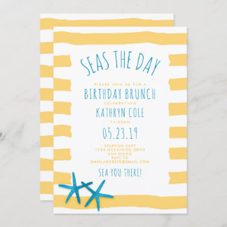 Seas The Day Beach Brunch Einladung