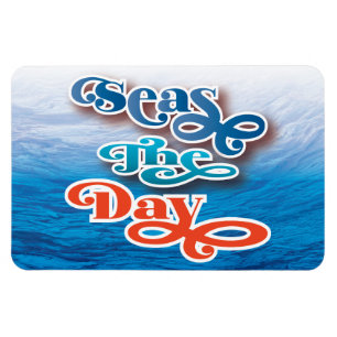 Seas The Day Beach Cruise Ship Magnet