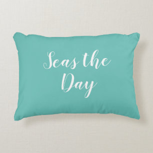 Seas the Day Beach Türkise Accent Kissen