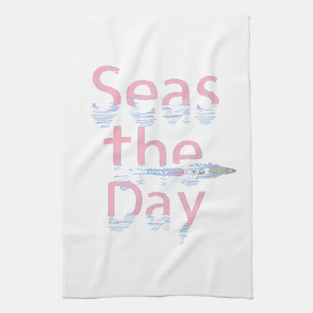 Seas the Day Geschirrtuch (Vertikal)