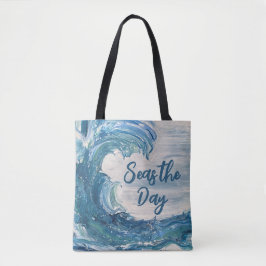 Seas the Day Küsten Tote Tasche