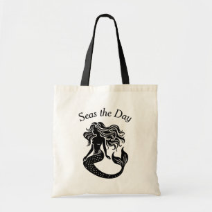 Seas the Day Mermaid Benutzerdefinierte Tragetas Tragetasche