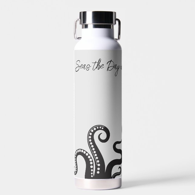 Seas the Day Octopus Thermal Trinkflasche (Vorne)