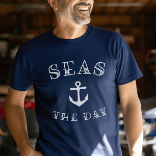 Seas the Day Personalisierter Familienurlaub T-Shirt