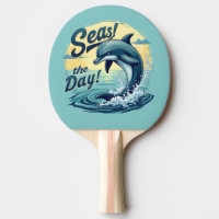 Seas the Day Retro Dolphin Ocean Ästhetik