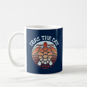 Seas The Day   Summer Vibes Turtle Kaffeetasse