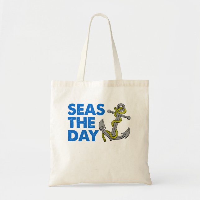 Seas The Day Tote Bag Tragetasche (Vorne)