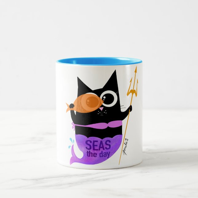 Seas the Day - Wanda the Cat Tasse (11 oz.) (Mittel)