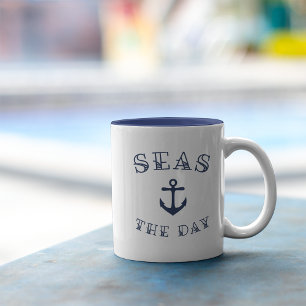 Seas the Day Zweifarbige Tasse