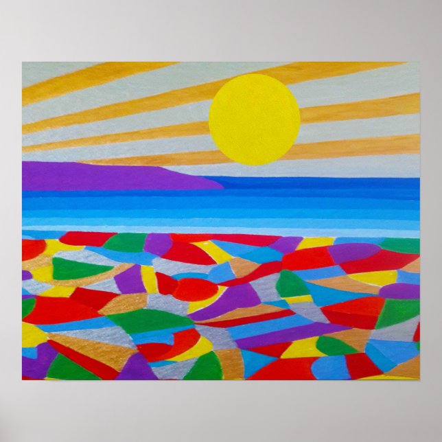 Seascape Acrylic Fine Art Poster (Vorne)