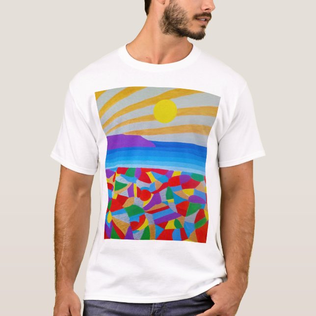 Seascape Acrylic Fine Art T-Shirt (Vorderseite)
