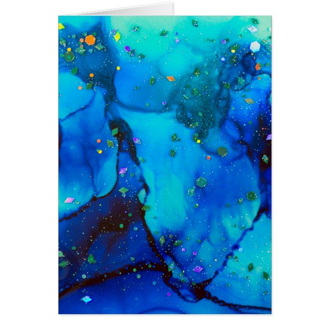 Seascape Alcohol Ink Abstract (Vorne)
