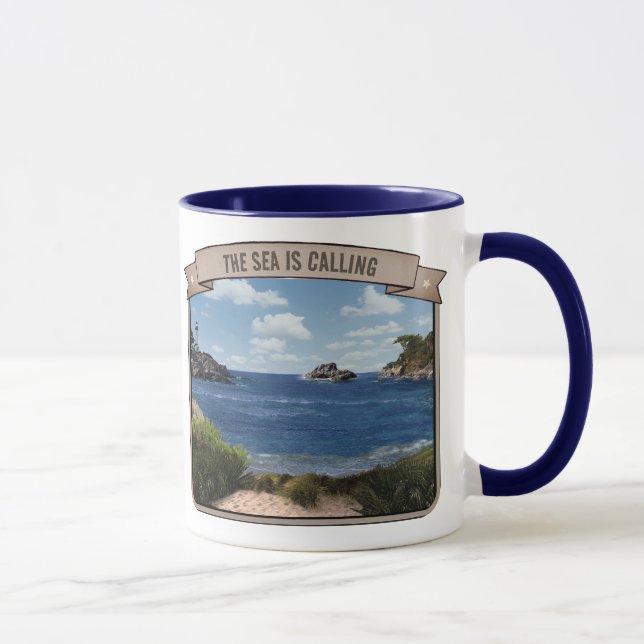 Seascape (anpassbar) tasse (Rechts)