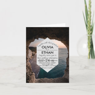 Seascape Beach feiern Einladung Hochzeit